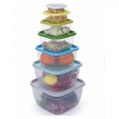 GENERICO - Set 7 Piezas taper Contenedor de Plástico