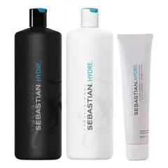 SEBASTIAN - Shampoo 1000ml + Acondicionador + Mascarilla 150 Hydre