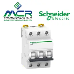 SCHNEIDER ELECTRIC - INTERRUPTOR TERMOMAGNETICO 3P 50A 10KA 230V IK60N  Schneider
