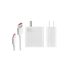 GENERICO - Cargador 67W Carga Rápida para Xiaomi Cable tipo C
