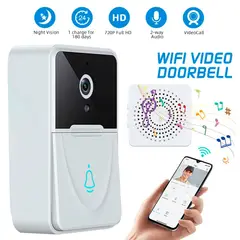 GENERICO - Camara Timbre Inalambrica Videoportero Mirilla web WIFI FULL HD Recargable