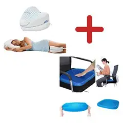 OEM - Cojín Asiento De Gel Ortopédico y Almohada De Pierna