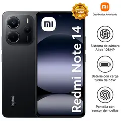 XIAOMI - XIOAMI NOTE 14 128GB 4GBRAM LIBRE NUEVO - NEGRO