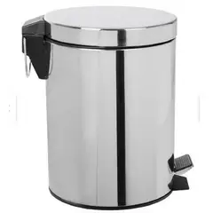 GENERICO - Set papelero 2 tachos de acero inoxidable 5L