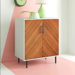 VENTITAS HOME - Cómoda Consola Minimalista Yely Blanco y Maderado