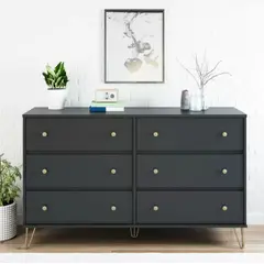 VENTITAS HOME - Cómoda Minimalista Kenia Plomo