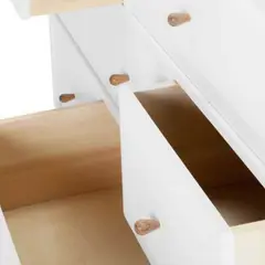 YOLODECORO - Cómoda 6 Cajones Willow Roble y Blanco