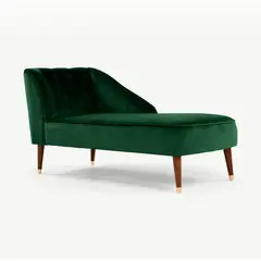 YOLODECORO - Chaise Longue Derecho Margot 2 Cuerpos Verde Bosque