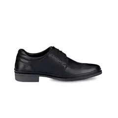 VIALE - Zapato Derby Casual MATEO-043 Negro Homme Cuero