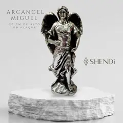 PERU - Adorno, Decorativo, estatuilla de plaque del Arcangel Miguel de 20 cm