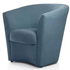 DMUEBLES - Sillon Mobiliari Zarmire Azul