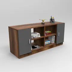 STARHOME - CENTRO DE ENTRETENIMIENTO GOOD FEELING MARRÓN Y PLOMO 55