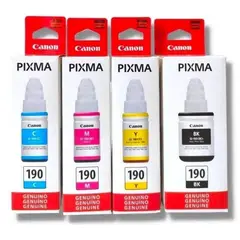 CANON - Tinta GI-190 kit x4 Colores CMYBK