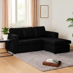 CASA BELLA - Seccional New Orson 3 Cuerpos Lados Intercambiables Negro