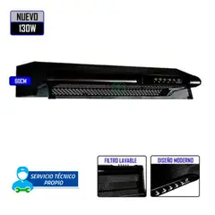 INDURAMA - CAMPANA EXTRACTORA - CEI-602NE 3 VELOCIDADES 60CM NEGRO