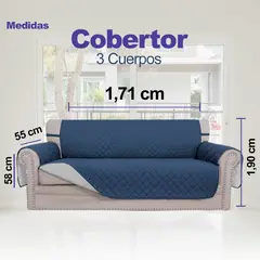 CRISAL - Cobertor de Sofa 3 cuerpos