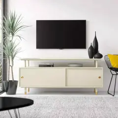 VENTITAS HOME - Mesa de Tv Vintage 75” Dannea Blanco