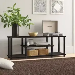 VENTITAS HOME - Mesa de Tv Industrial 75 Úrsula Negro