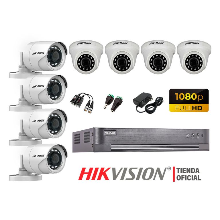Kit 8 Cámaras Seguridad Full Hd 1080P + Cable Hdmi Oferta