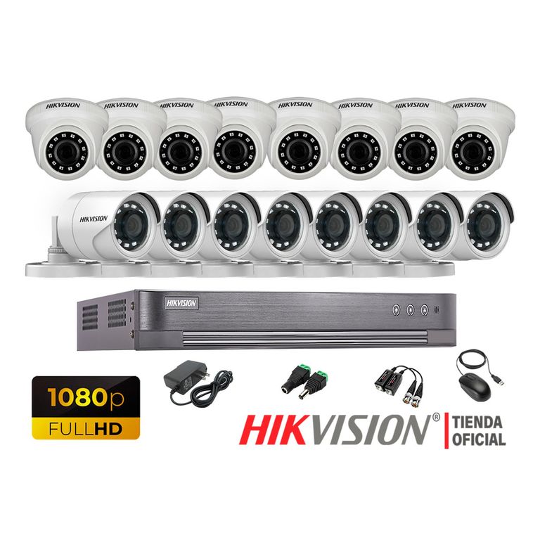 Kit 16 Cámaras Seguridad Full Hd 1080P + Cable Hdmi Oferta
