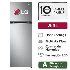 LG - Refrigeradora 264 Lts. Top Freezer con Door Cooling - GT26BPP