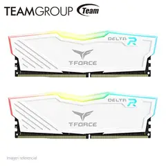 TEAMGROUP - Kit Memoria RAM TG DELTA RGB White DDR4 3600MHz 16GB 2 x 8GB