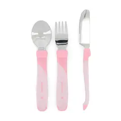 TWISTSHAKE - Cubiertos Para Bebes Rosado