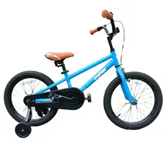 JOY STAR - Bicicleta para Niño con rueditas ARO 18 Azul