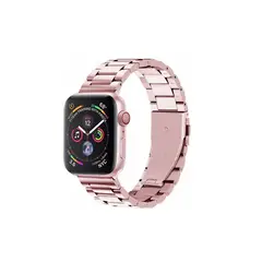 GENERICO - Correa Acero Inoxidable para Apple Watch 42mm 44mm Y 45mm Rosado