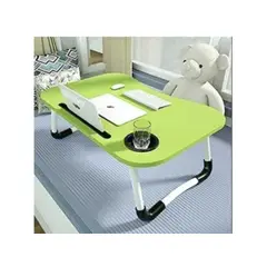 GENERICO - Mesa plegable de laptop con 4 puertos usb + ventilador VERDE