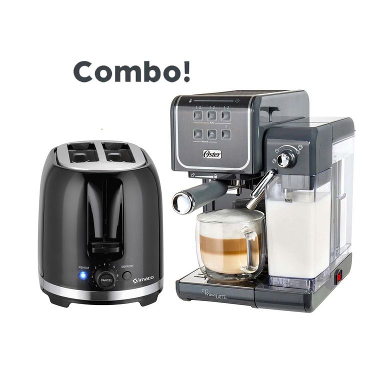 Cafetera PrimaLatte Touch BVSTEM6801M Tostadora Imaco IBT2085N