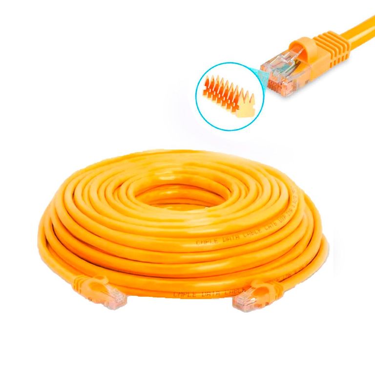 Cable De Red Internet Cat 6e Ethernet 30 Metros Alta Velocidad