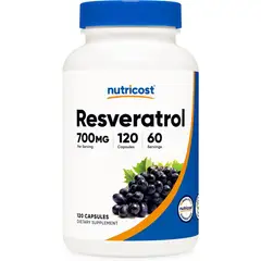 NUTRICOST - Resveratrol 700 mg 120 capsulas