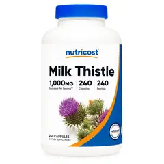 NUTRICOST - Cardo Mariano Milk Thistle Silimarina Usa Importado 240 capsulas