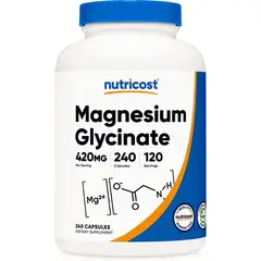 NUTRICOST - Glicinato Magnesio 240 Cápsulas