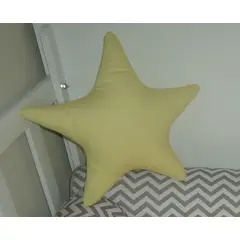 GENERICO - Cojín estrella de cuna para bebe - Color Amarillo.