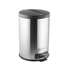 FACUSA - Papelera con pedal de acero inoxidable de 20LT