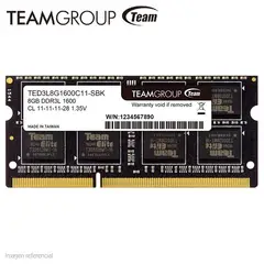 TEAM GROUP - Memoria TeamGroup 8GB DDR3L SODIMM 1600MHz