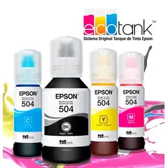 EPSON - Tinta Original Impresora 504 , Pack 4 Colores 70 - 127 Ml.