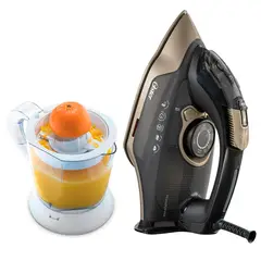 OSTER - Plancha de Vapor PressXpress Exprimidor Citricos