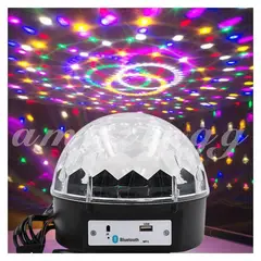 GENERICO - Luces parlante bluetooth psicodélicas led audiorítmica