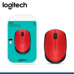 LOGITECH - MOUSE M170 WIRELESS RED 910-004941