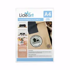 LIDEART - VINIL AUTOADHESIVO PLATA SEMI BRILLANTE PARA INKJET A4