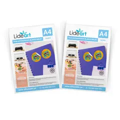 LIDEART - Vinil Autoadhesivo Imprimible Blanco Mate Inkjet A4x40 hojas