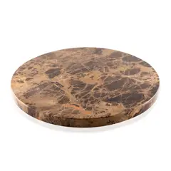 SHOPSMART - Tabla Circular Marrón Emperador