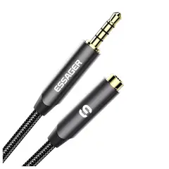 ESSAGER - Cable Adaptador 35mm Audio y Micro Extensión 3m Trrs A Trrs