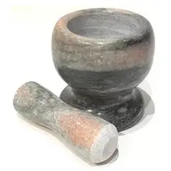 GENERICO - Mortero para cocina Gris con Salmon + Pilon marmoleado