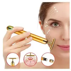 GENERICO - Rodillo Masajeador Facial Moldeador de Rostro con Vibración Skincare