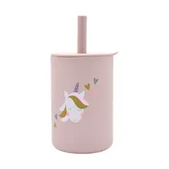 GENERICO - VASO DE SILICONA UNICORNIO ROSADO
