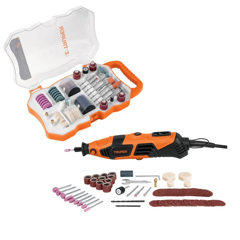 Kit mini taladro rectificadora con accesorios 219 Piezas
